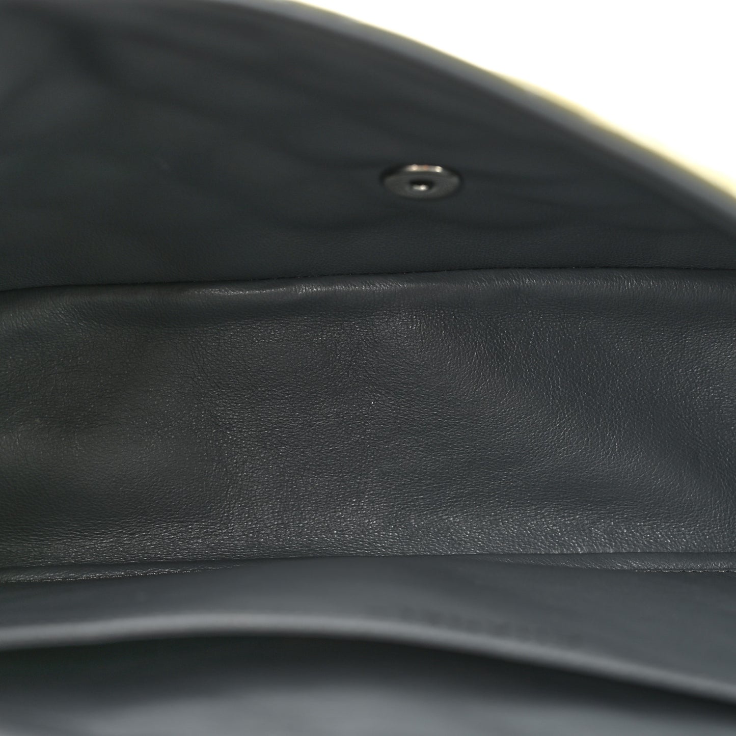 Patent Quilted Jumbo Single Flap Grey