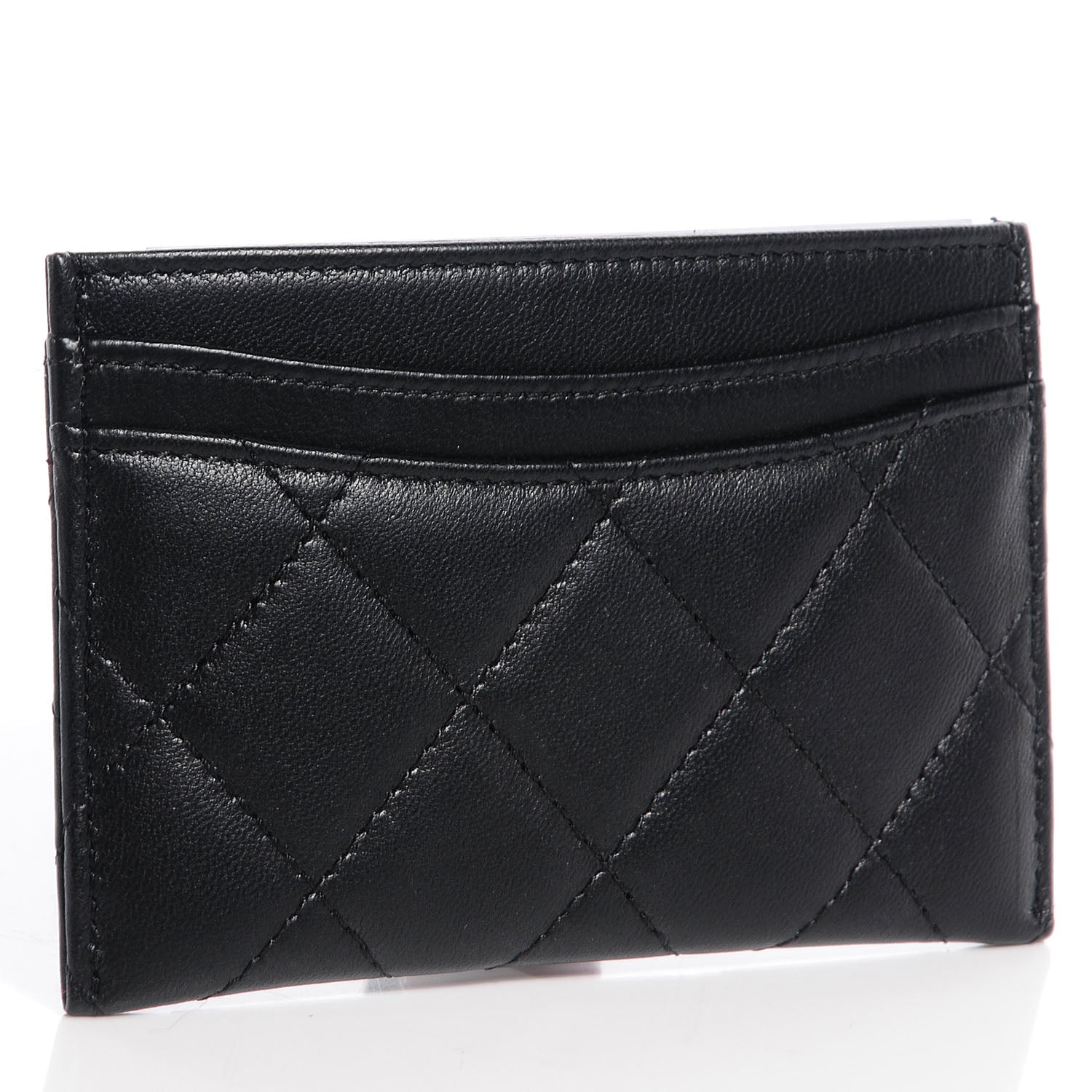 Chanel Lambskin Quilted Card Holder Black 3 of 8
