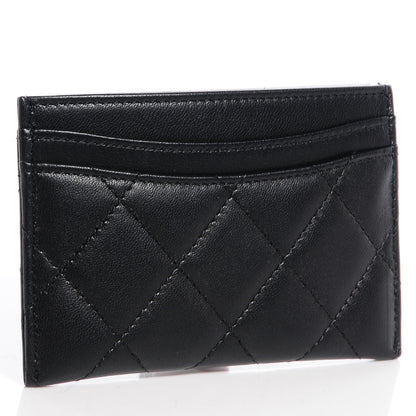 Chanel Lambskin Quilted Card Holder Black 3 of 8