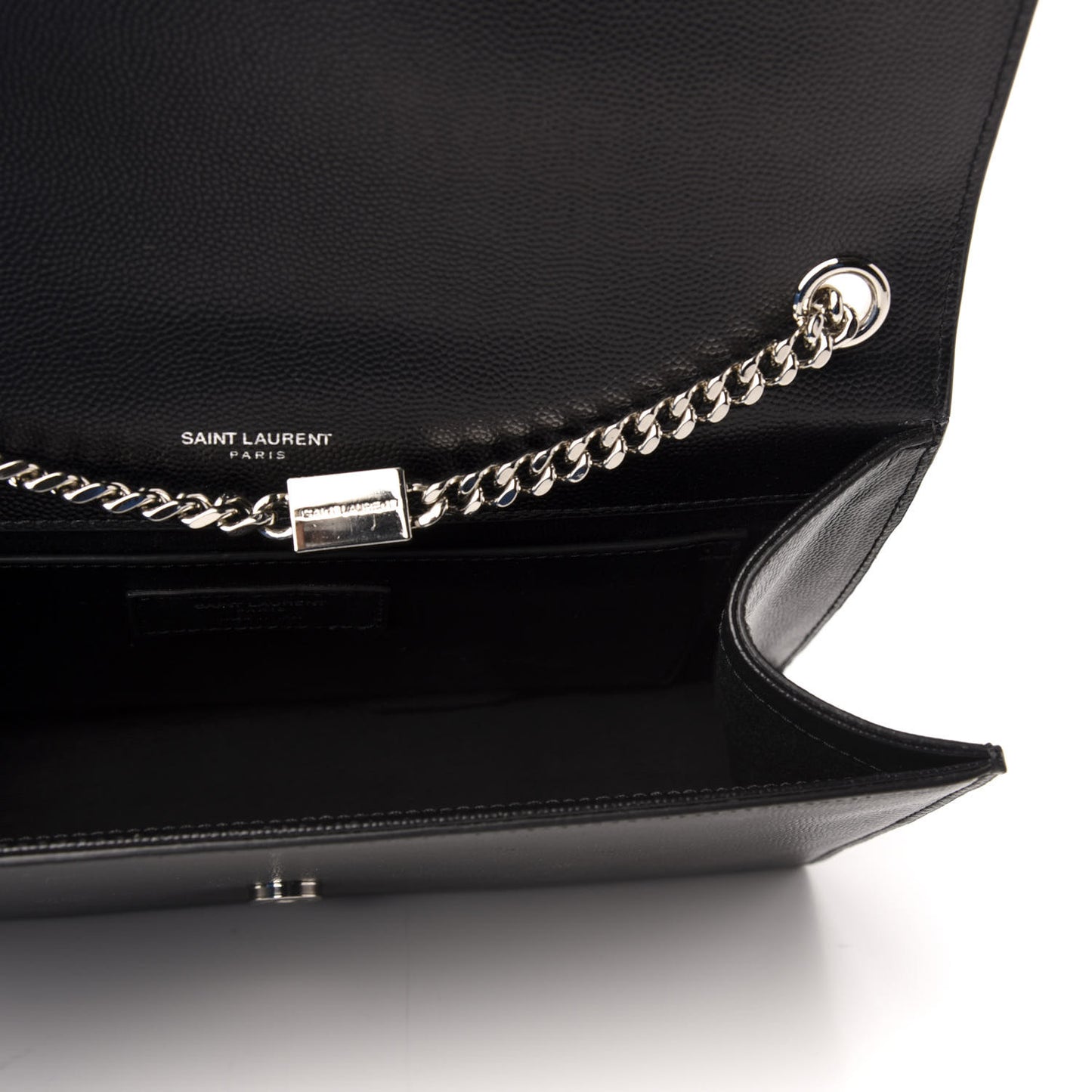 Grain De Poudre Medium Classic Monogram Kate Satchel Black