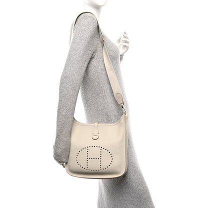 Hermes Taurillon Clemence EVELYNE III PM Beton 2 of 10