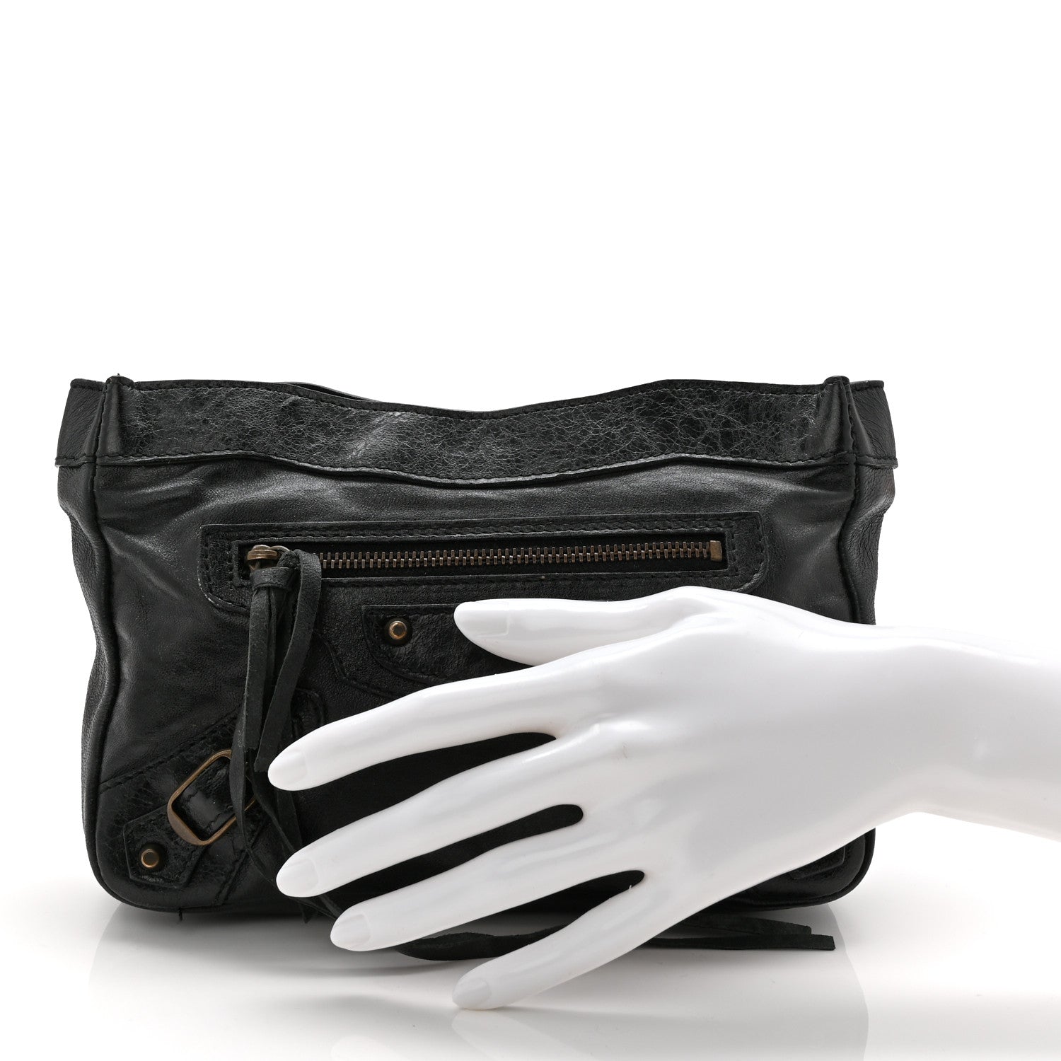 Balenciaga Chevre Classic Hardware Porte Toilette Clutch Black 2 of 9