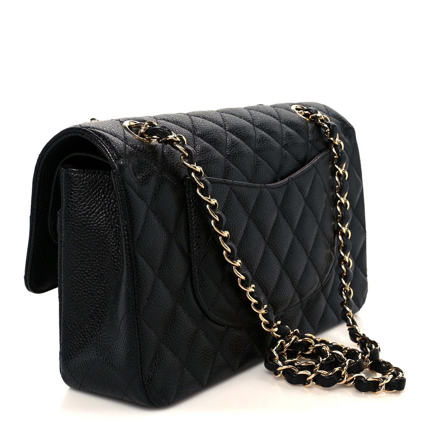 Chanel Caviar Quilted Medium Double Flap Black 3 of 11