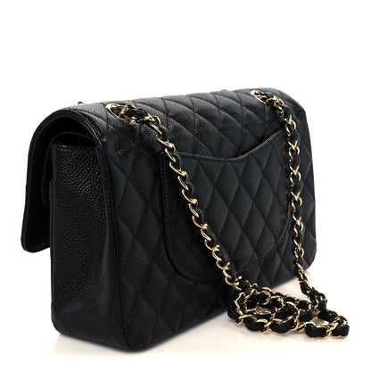 Chanel Caviar Quilted Medium Double Flap Black 3 of 11