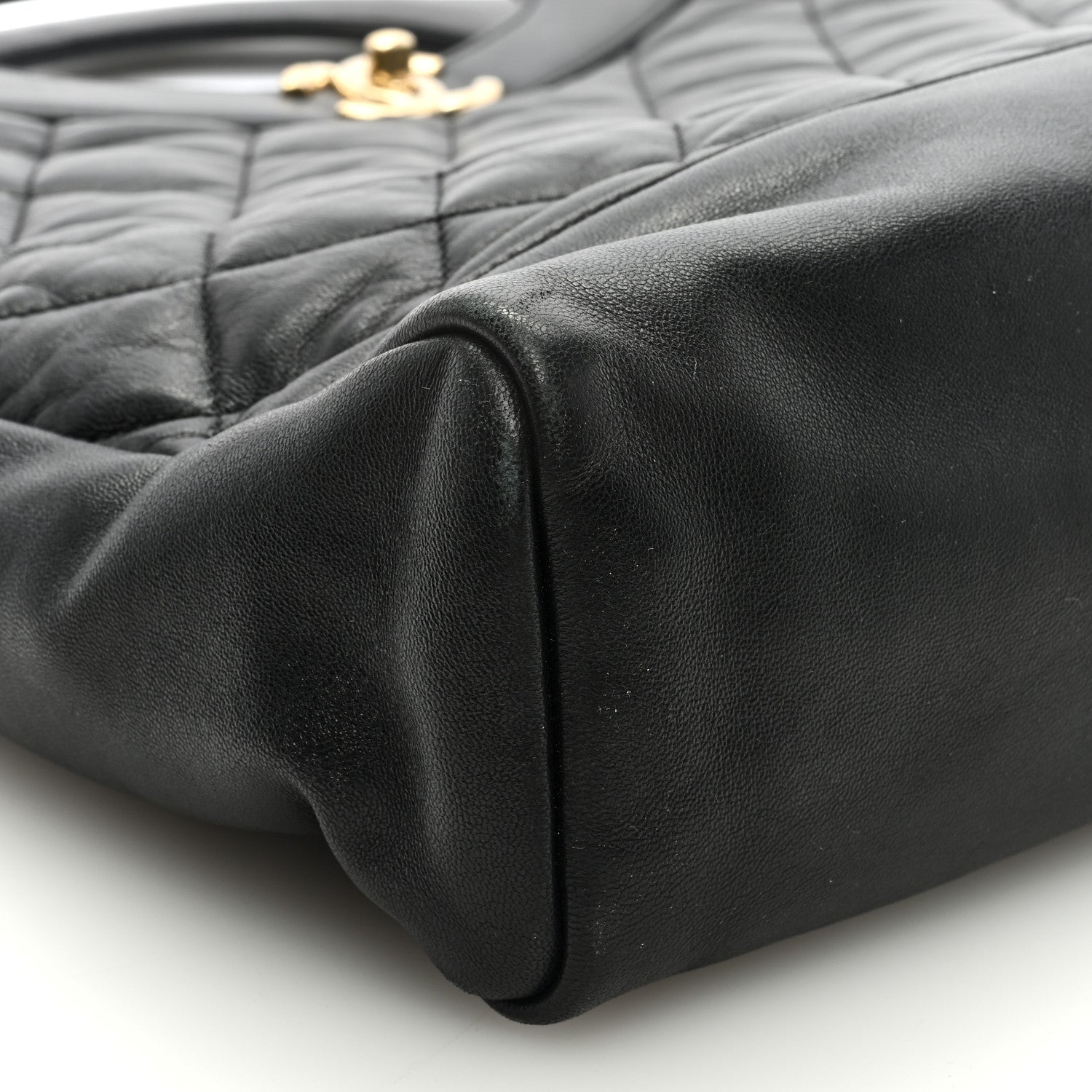 Chanel Lambskin Quilted Large 31 Shopping Bag Black 8 of 9