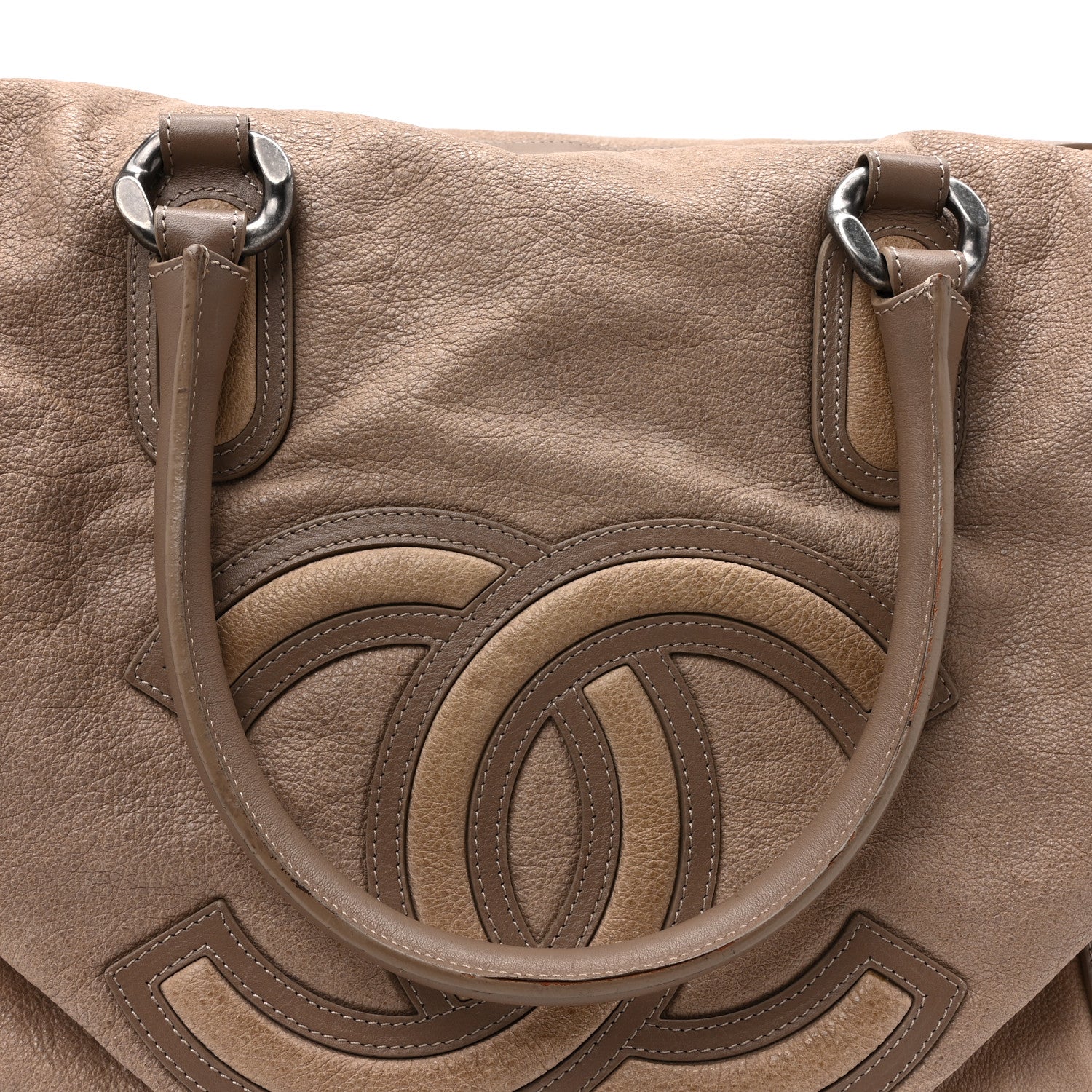 Chanel Washed Calfskin Tote Beige 13 of 21
