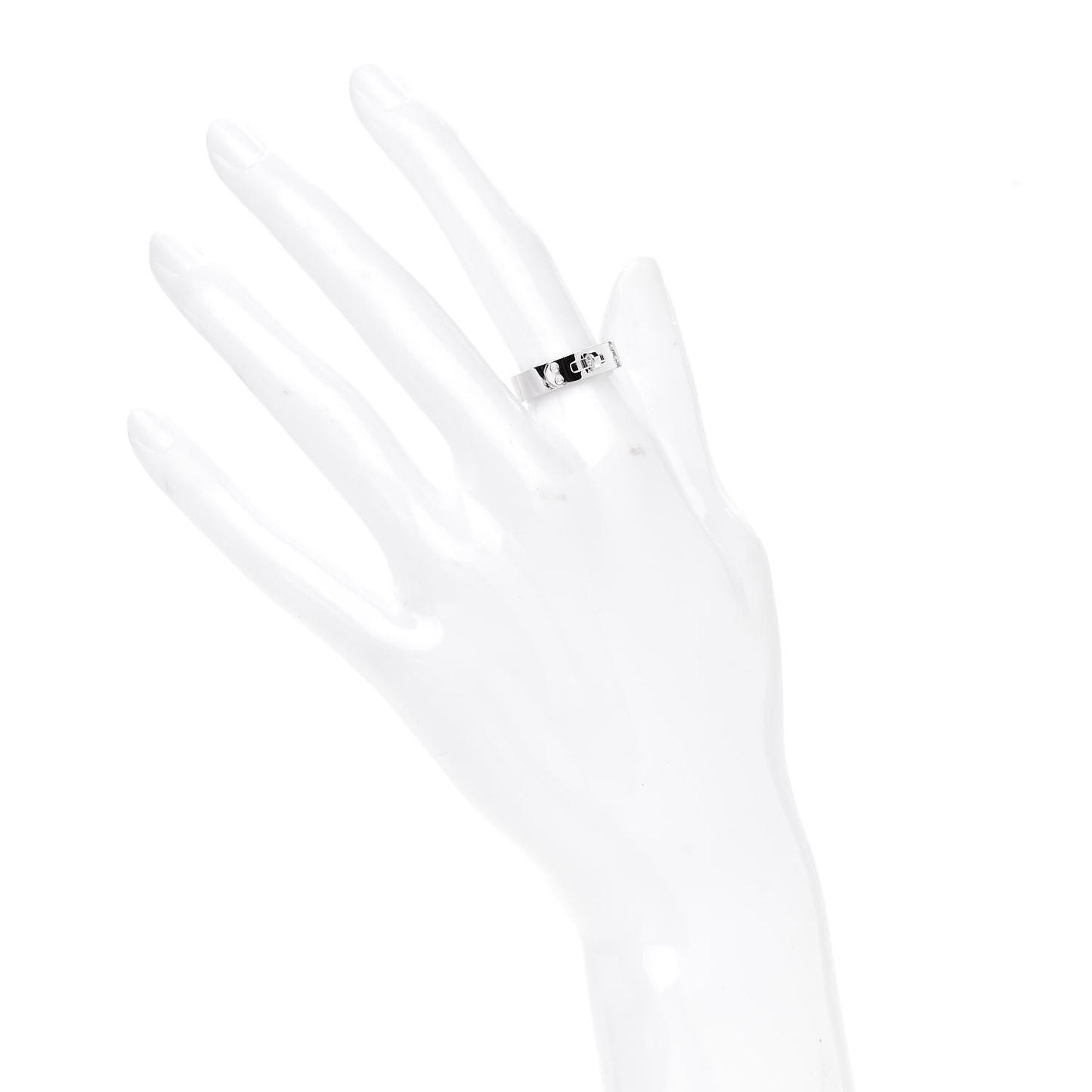 18K White Gold Diamond PM Kelly Ring 52 6