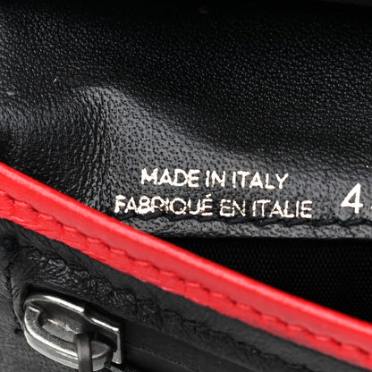 Balenciaga Agneau Compact Wallet Rouge Vif Black 7 of 10