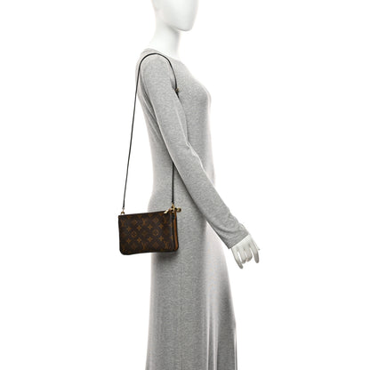 Louis Vuitton Reverse Monogram Giant Double Zip Pochette 2 of 10