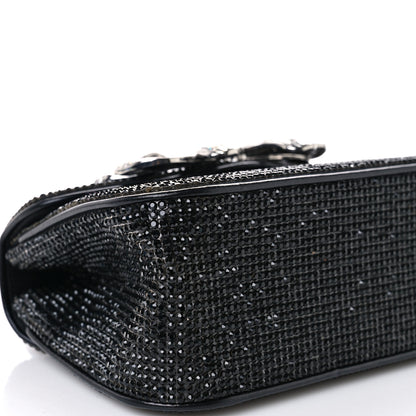 Judith Leiber Crystal Bow Top Handle Black Silver 7 of 8