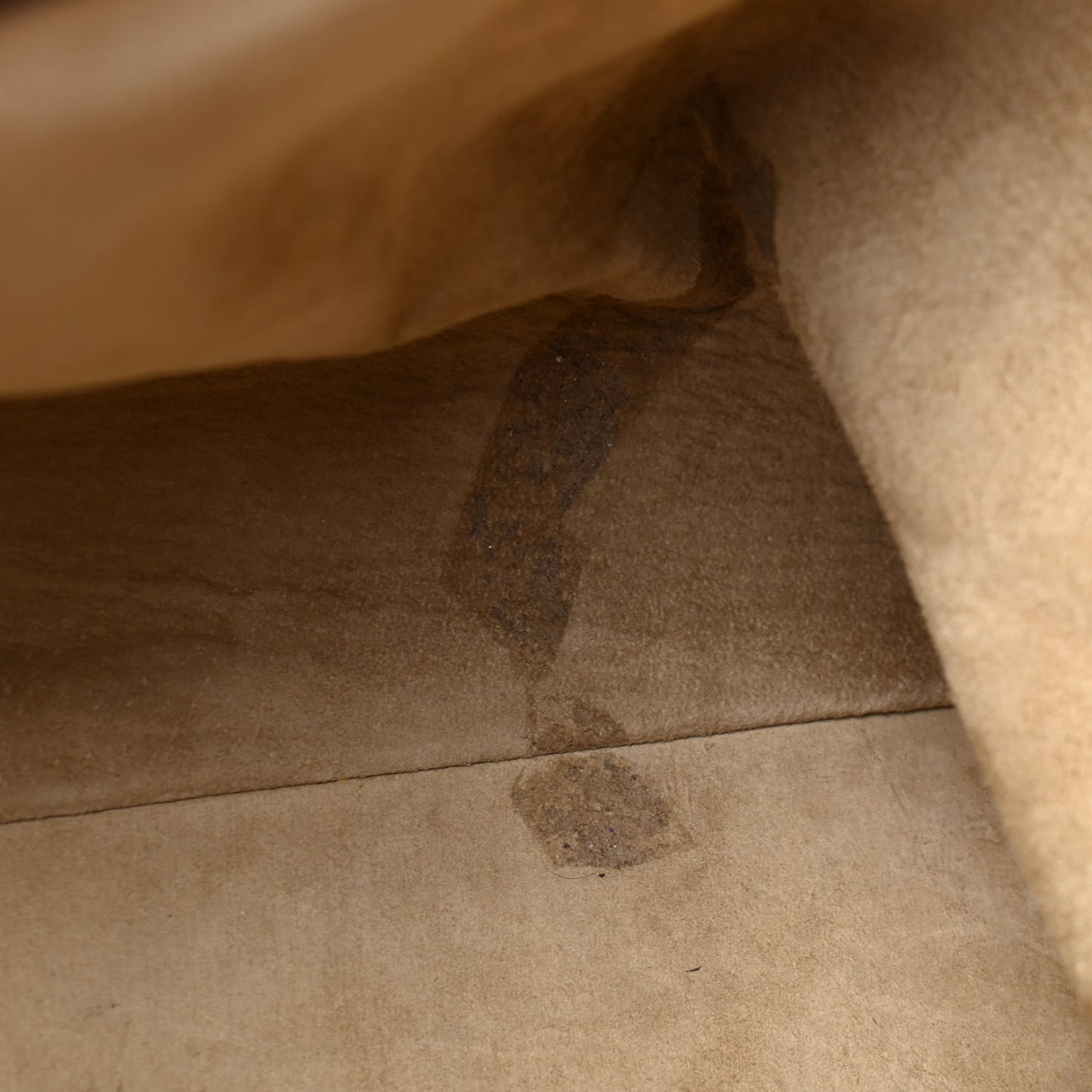 Grained Calfskin Web Duffle Bag Brown