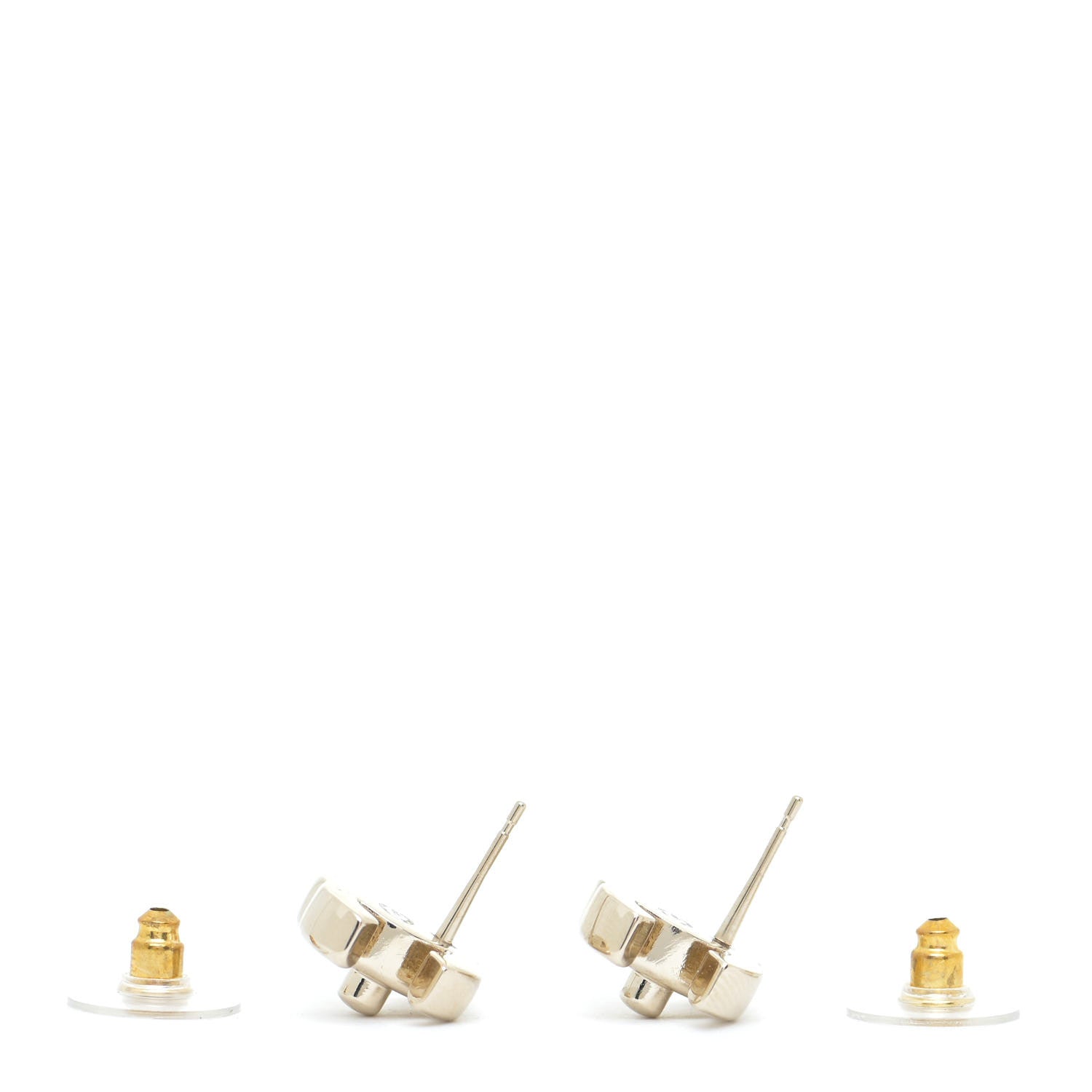 Chanel Metal CC Turnlock Earrings Gold 3 of 5