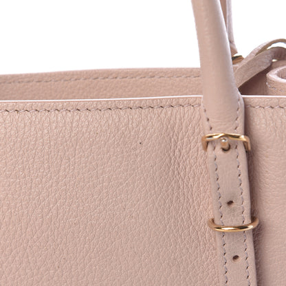 Balenciaga Grained Calfskin Gold Metallic Edge Hardware Papier Mini A4 Tote Rose Des Sables 13 of 15