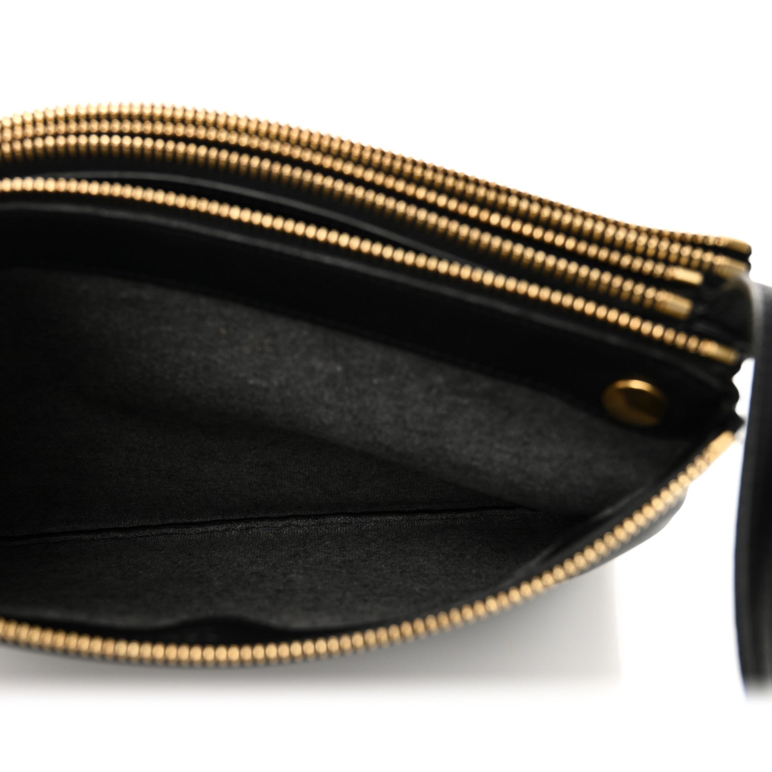 Celine Lambskin Large Trio Crossbody Bag Black 5 of 11