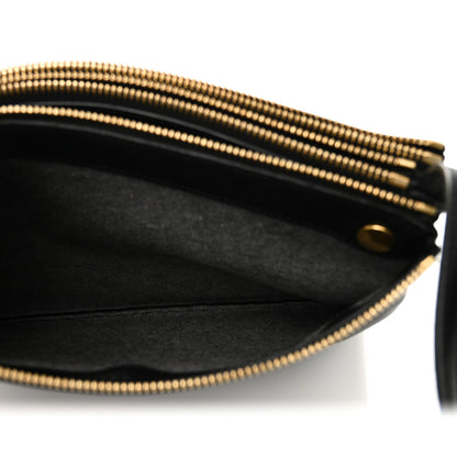 Celine Lambskin Large Trio Crossbody Bag Black 5 of 11