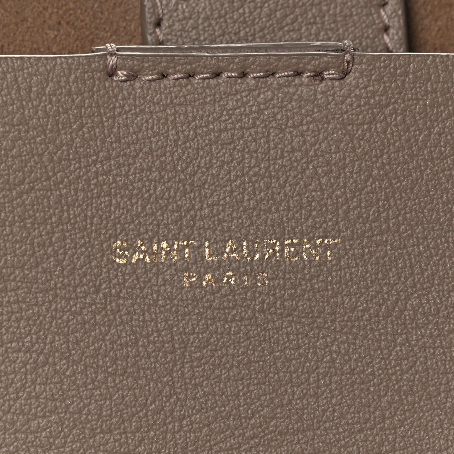 Calfskin Large Shopping Tote Dark Beige