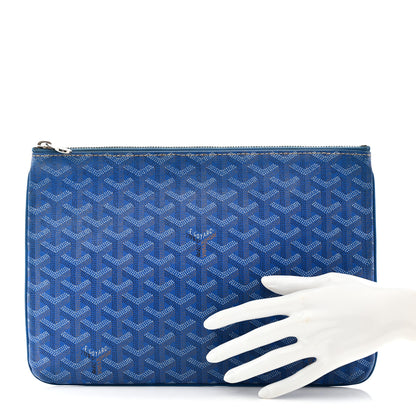 Goyard Goyardine Senat Pochette MM Sky Blue 2 of 9