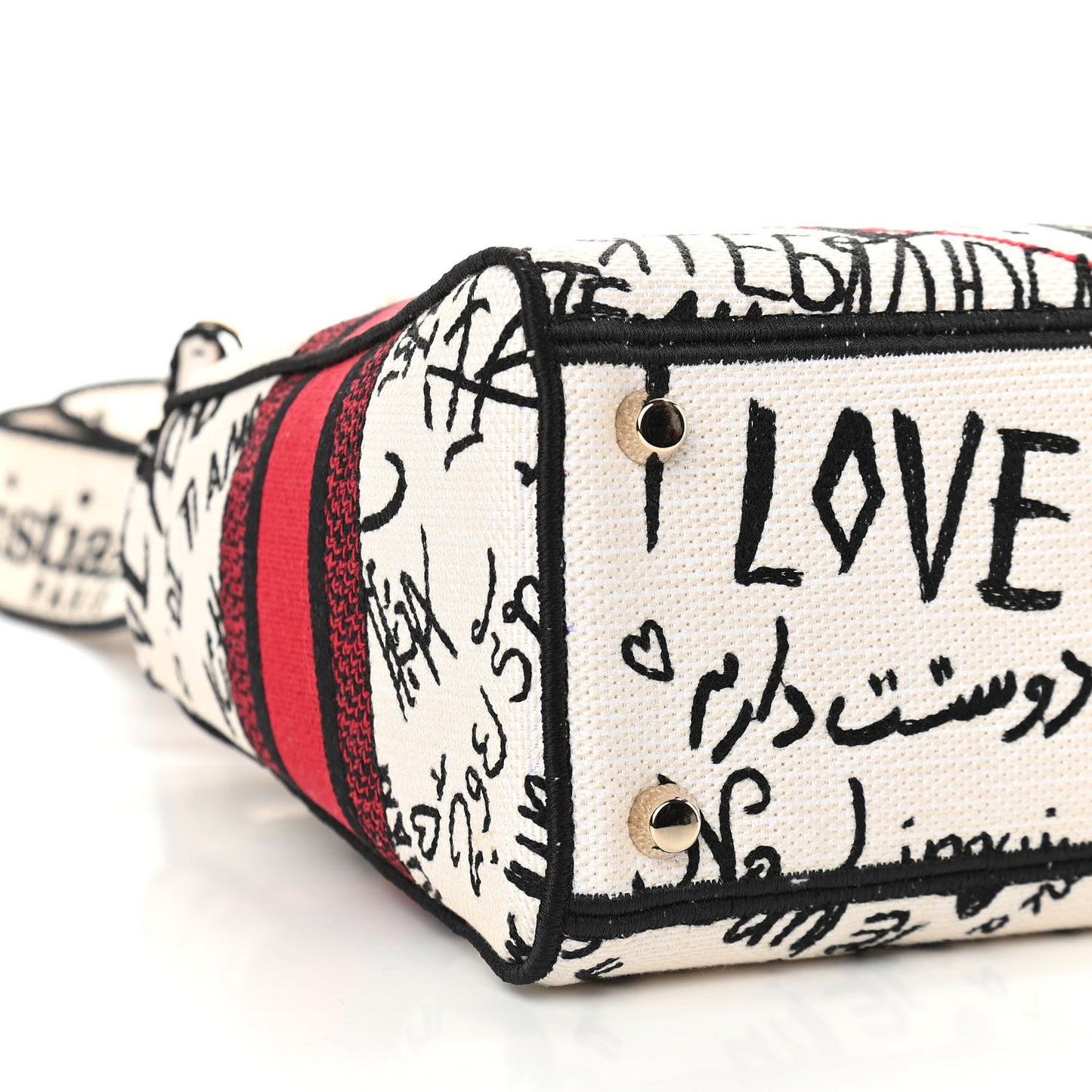 Canvas Medium DiorAmour Graffiti Lady D-Lite Latte