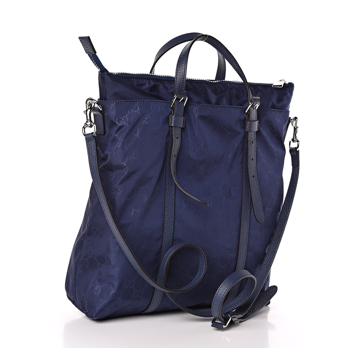 Nylon Monogram Medium Vertical Tote Tide