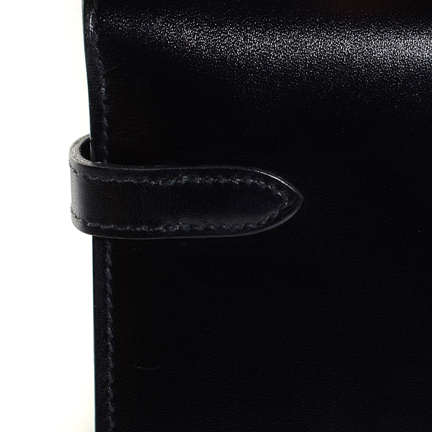 Hermes Guilloche Box Kelly Longue Wallet Black 13 of 15