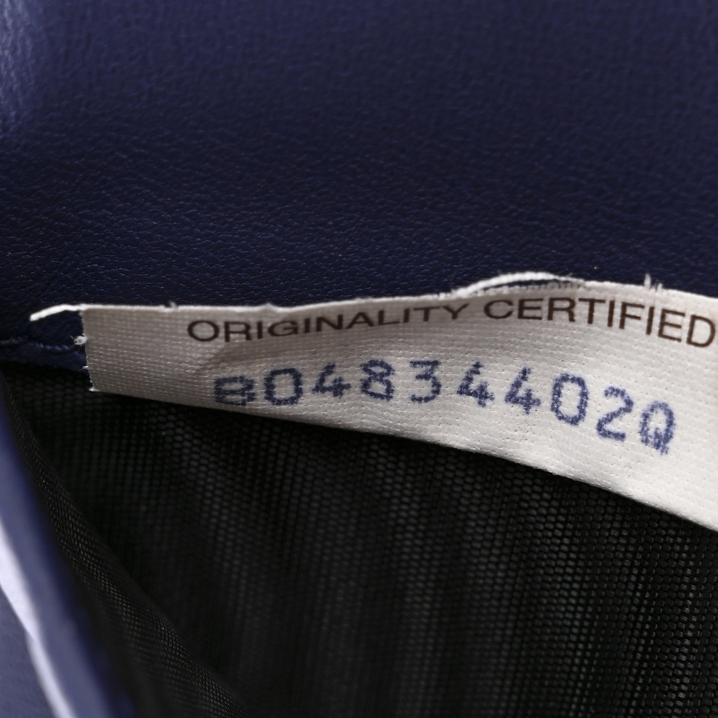 Nappa Intrecciato Passport Case Navy Blue