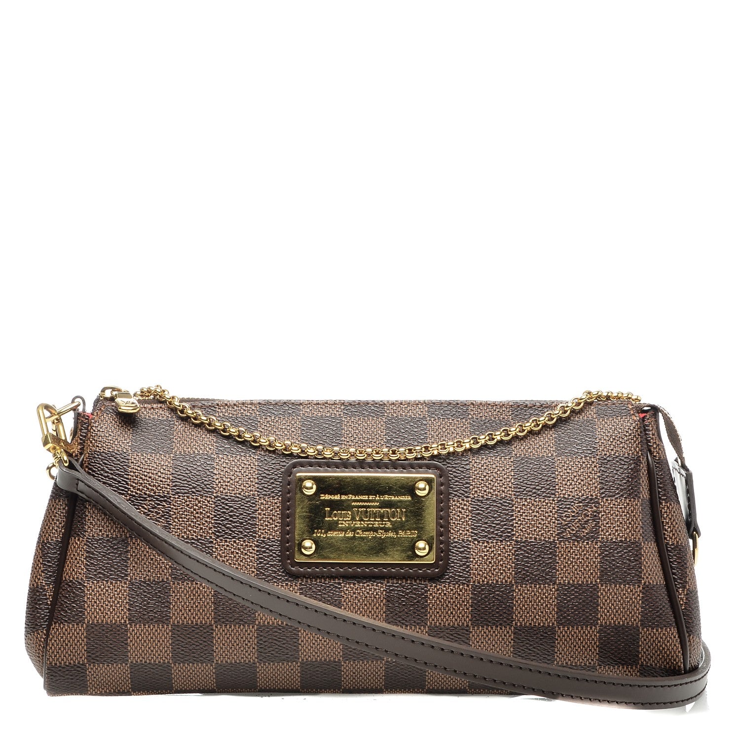 Louis Vuitton Damier Ebene Eva Clutch 1 of 6