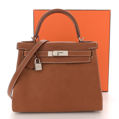 Hermes Barenia Faubourg Kelly Retourne 28 Fauve 15 of 15