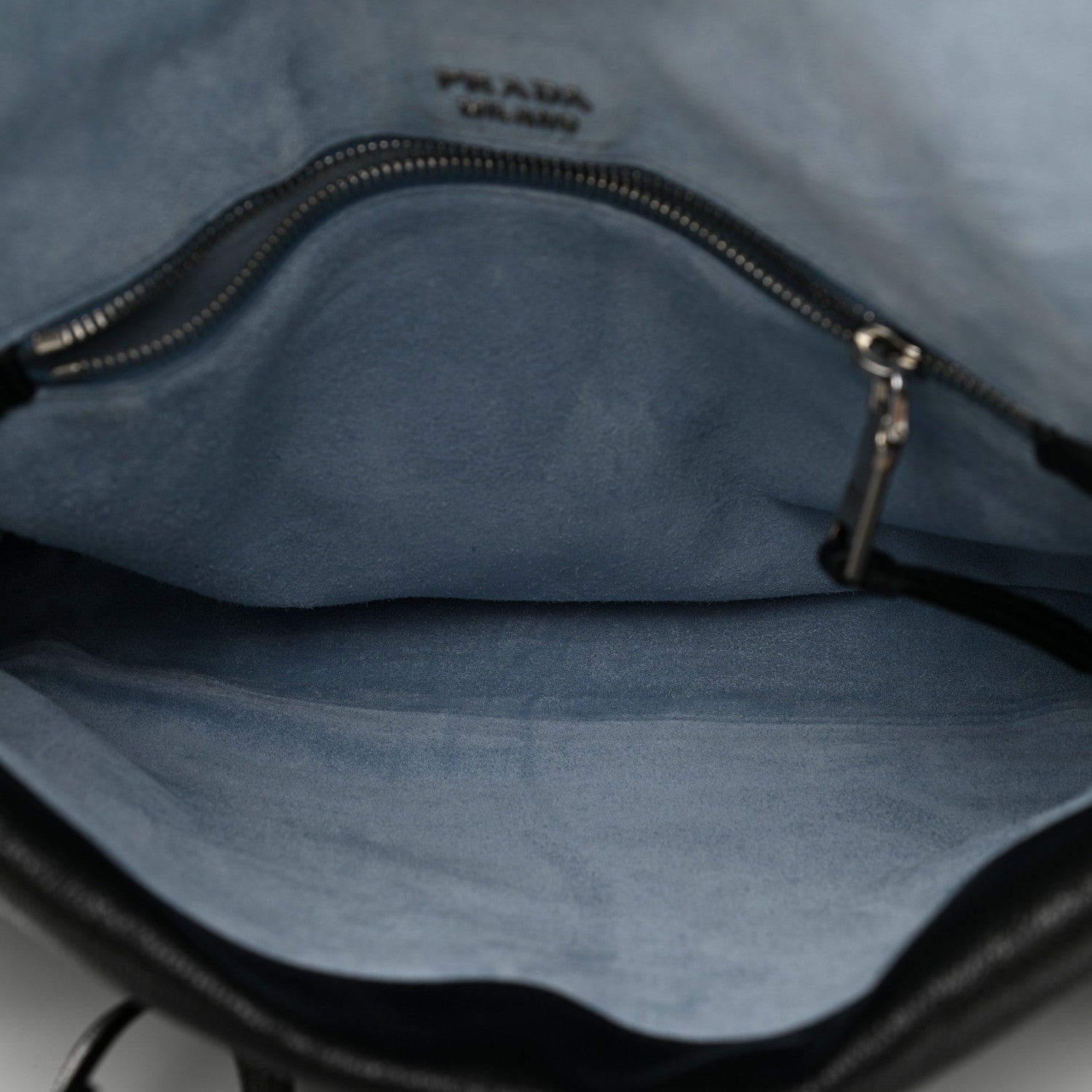Prada Glace Calf Etiquette Flap Black Astrale 5 of 10