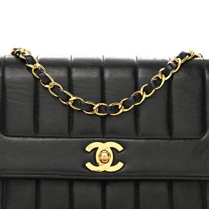 Chanel Lambskin Quilted Medium Mademoiselle Single Flap Black 5 of 10
