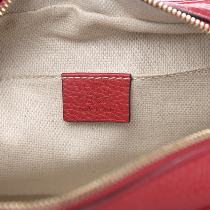Gucci Pebbled Calfskin Small Soho Disco Bag Tabasco Red 6 of 12