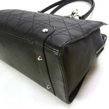 Christian Dior Calfskin Cannage Stitched Large East West Lady Dior Black 5 of 10