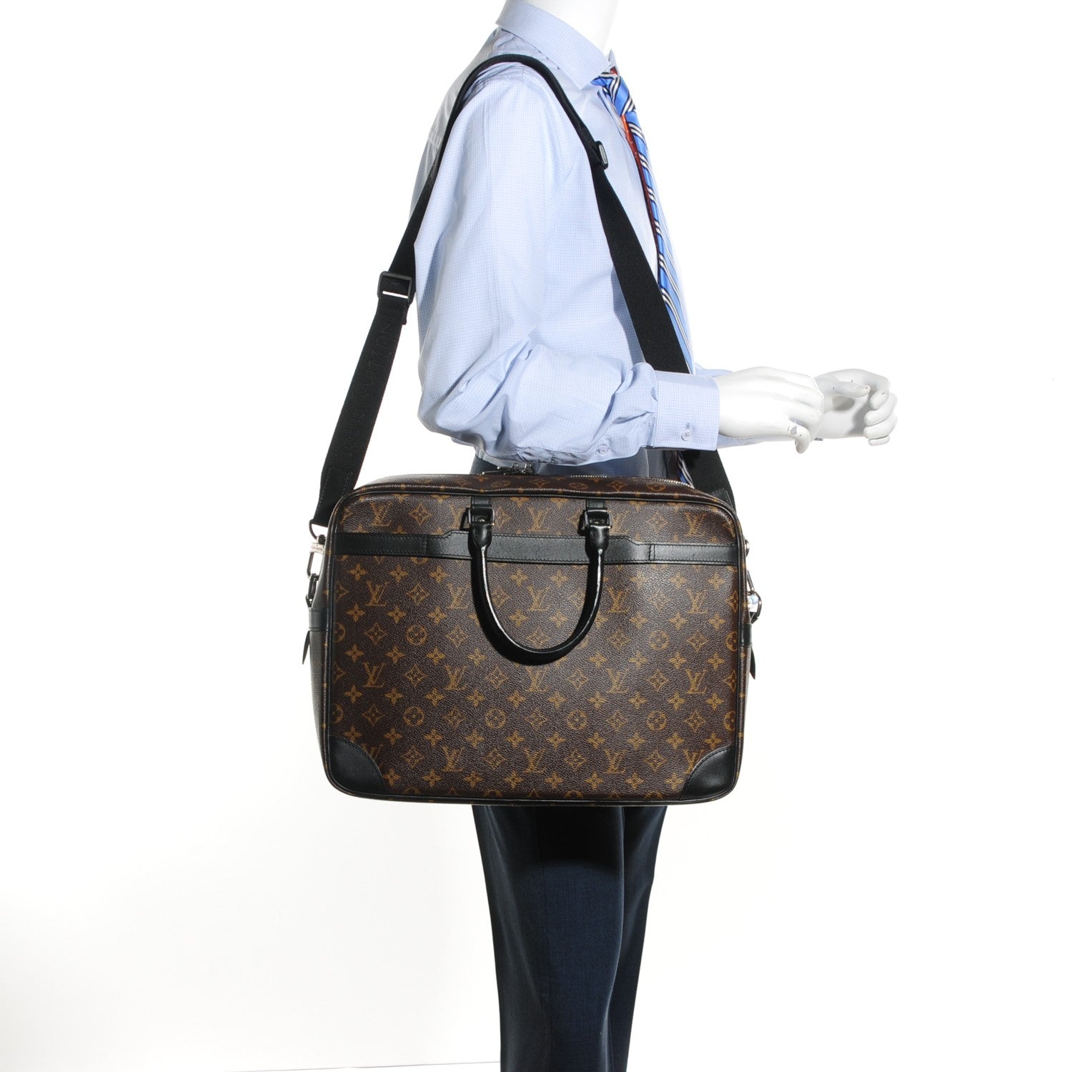 Louis Vuitton Monogram Macassar Porte-Documents Voyage GM 2 of 7