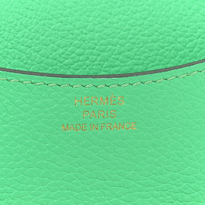Hermes Evercolor Bi-Color Constance Slim Wallet Vert Comics Bleu Zellige 8 of 11