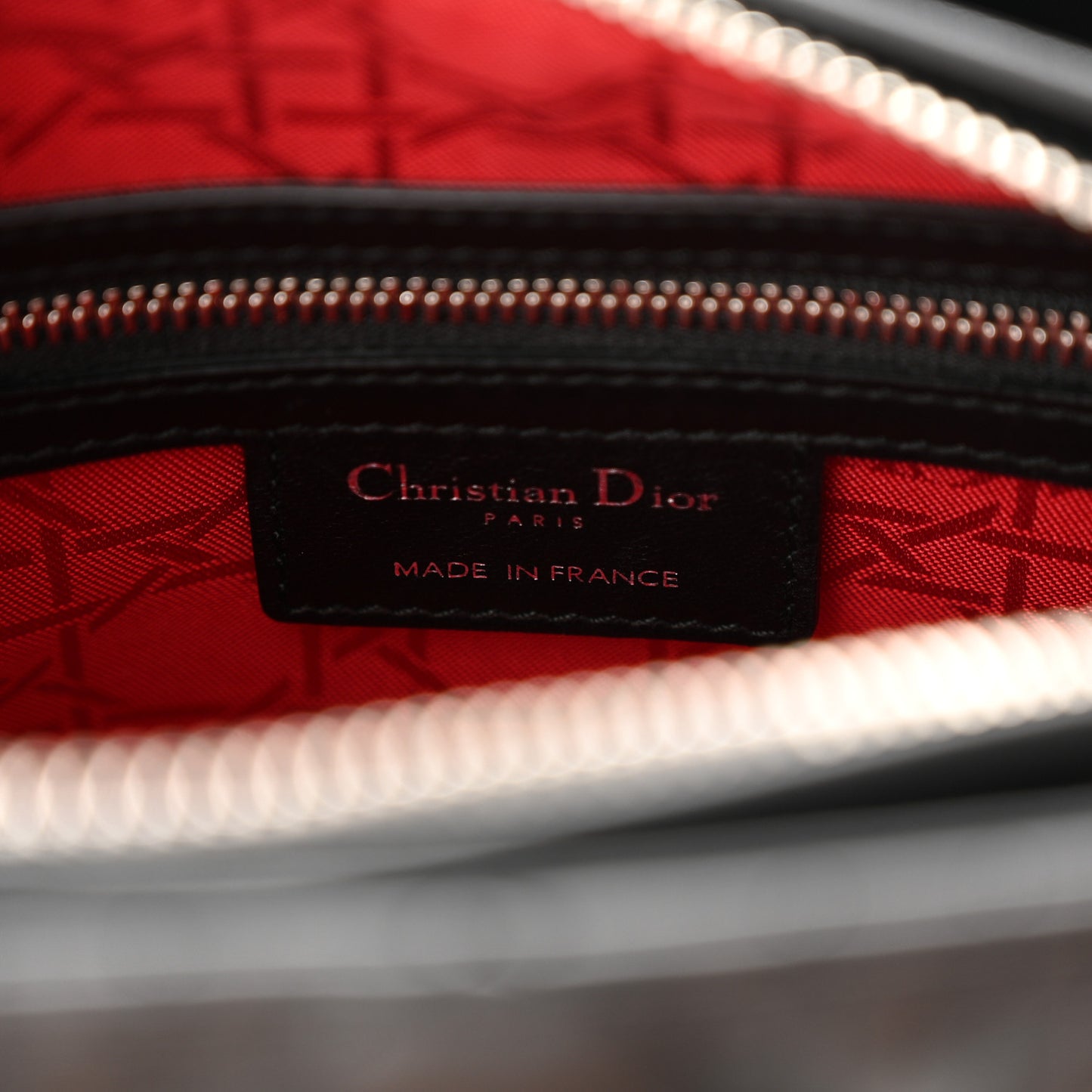 Lambskin Cannage Medium Lady Dior Black