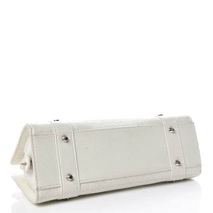 Christian Dior Calfskin Cannage Stitched Small Lady East West Lady Dior White 4 of 26