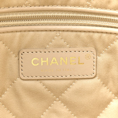 Chanel Metallic Calfskin Quilted Small Chanel 22 Light Gold 8 of 11