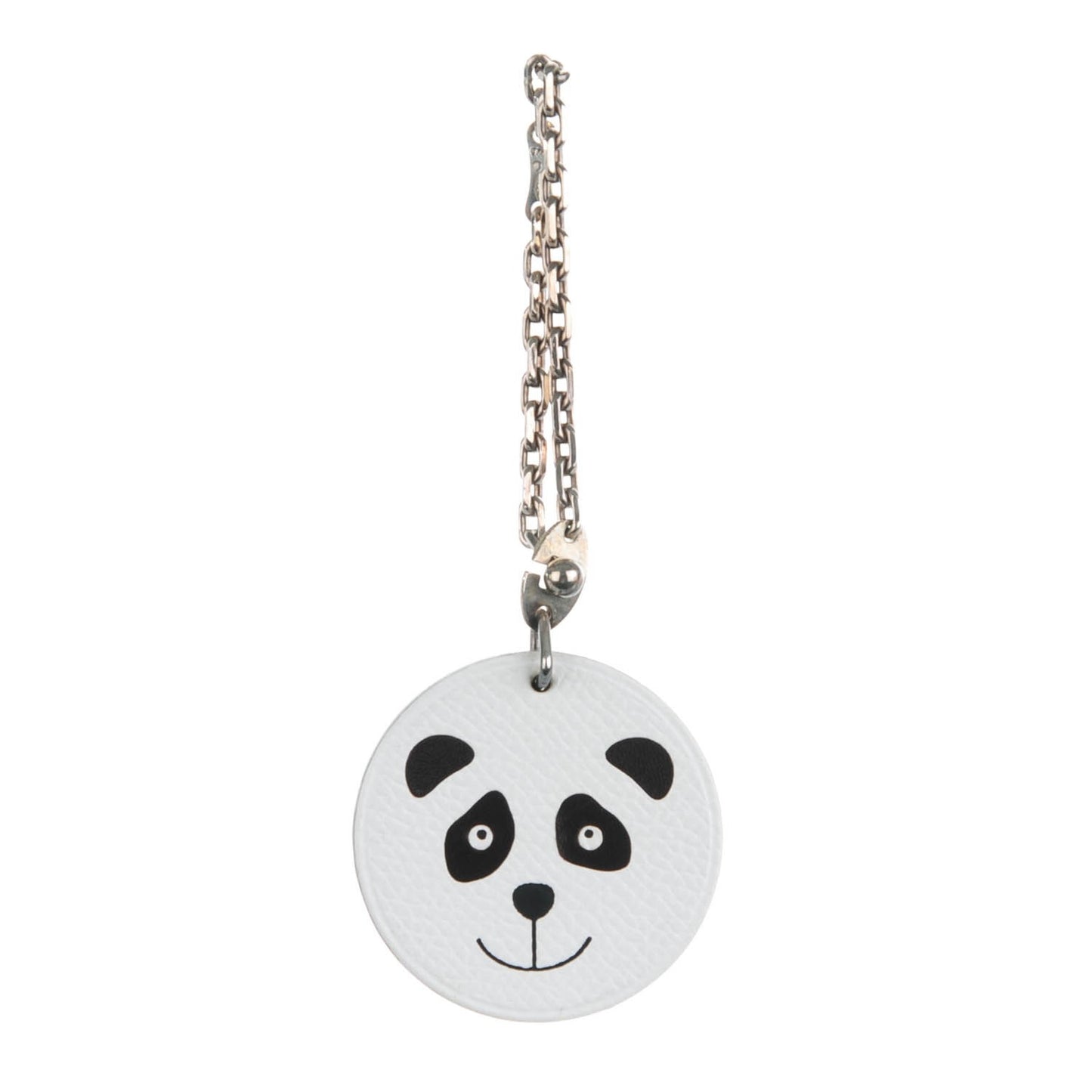 Epsom Panda Key Chain Bag Charm Black White
