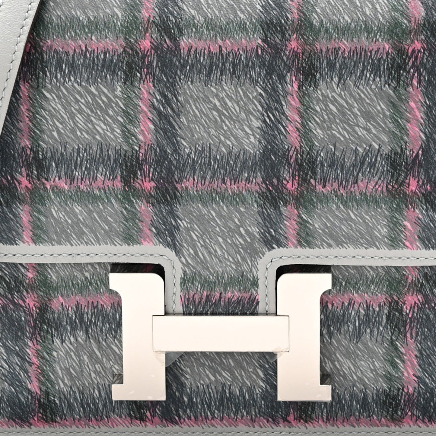 Swift Tartan Printed Constance 18 Bleu Glacier