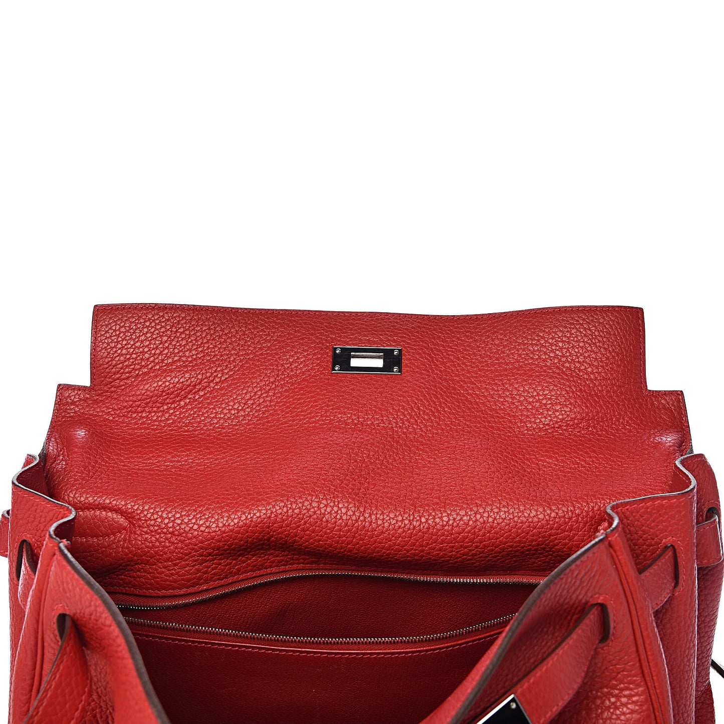 Taurillon Clemence Retourne Kelly 35 Rouge Garance