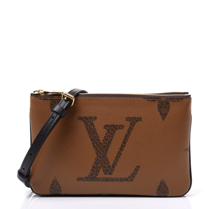 Louis Vuitton Reverse Monogram Giant Double Zip Pochette 1 of 8