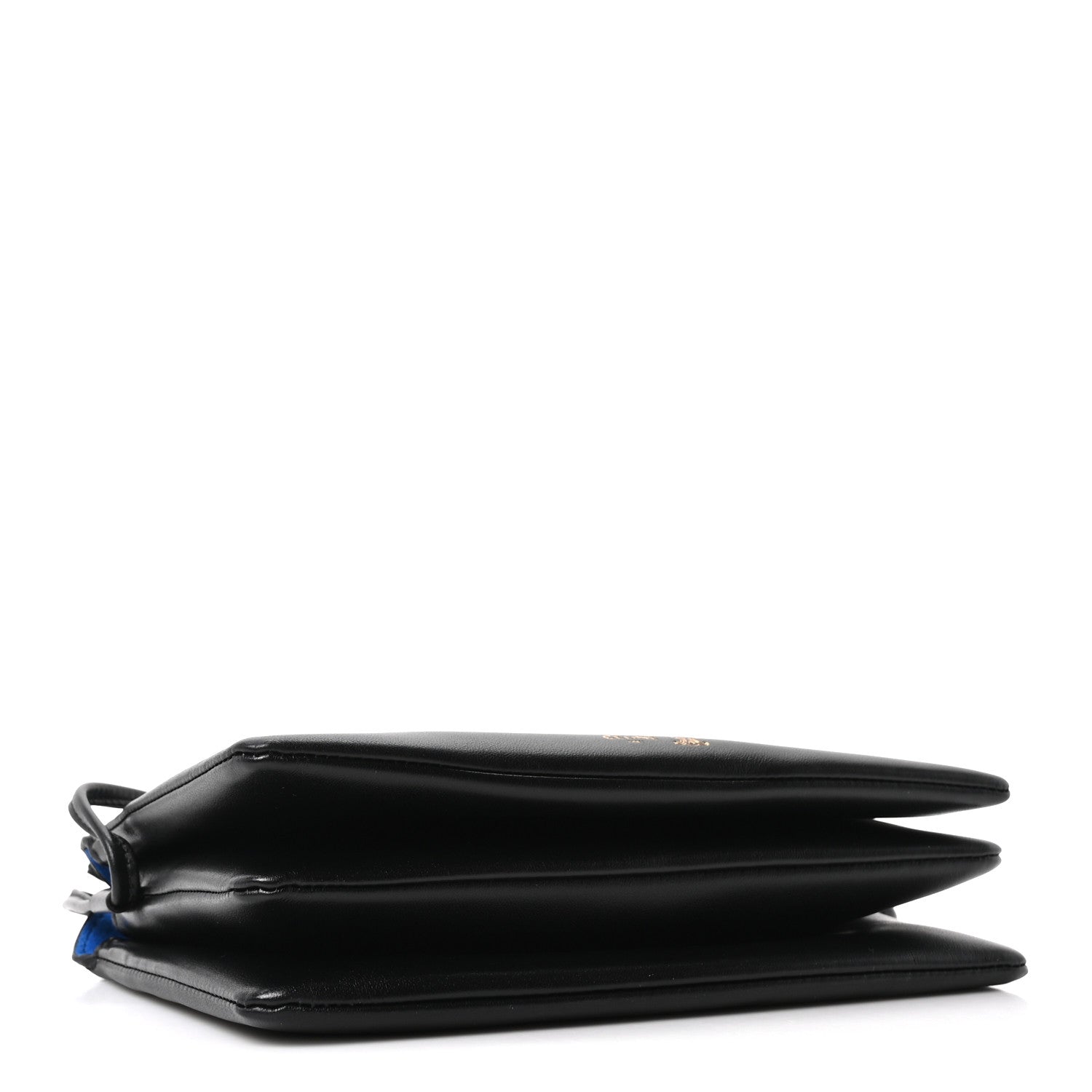 Celine Smooth Lambskin Trio Flap Crossbody Bag Black 4 of 10