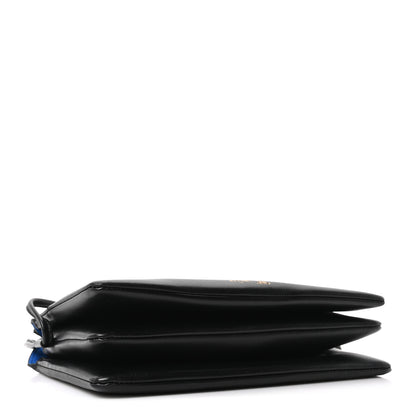 Celine Smooth Lambskin Trio Flap Crossbody Bag Black 4 of 10