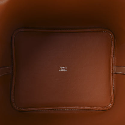 Hermes Ostrich Barenia Picotin Lock 22 Gold Fauve 6 of 12