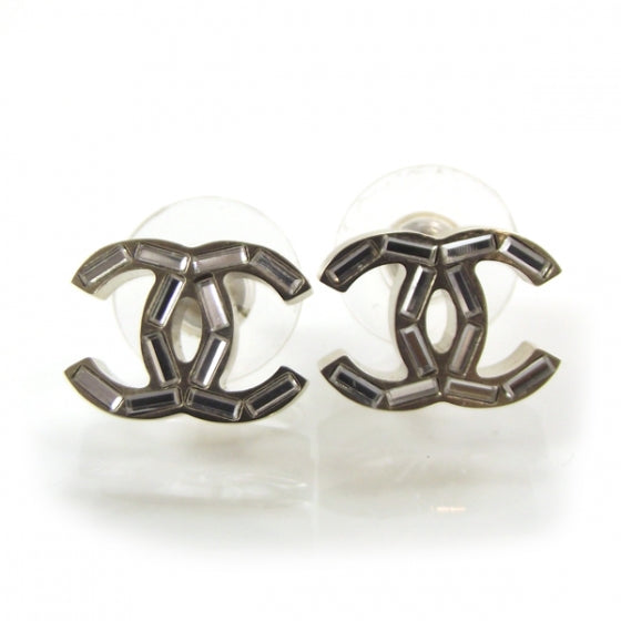 Chanel Baguette Crystal CC Earrings 1 of 5