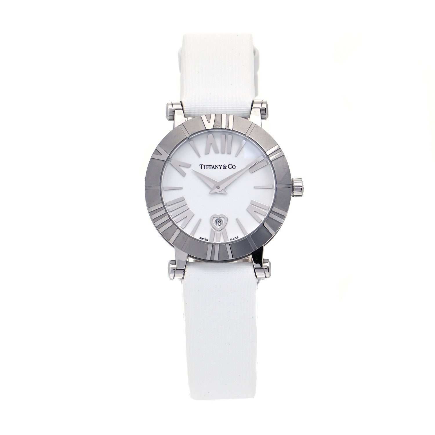 Tiffany Stainless Steel Satin 30mm Atlas Quartz Watch 1 of 4