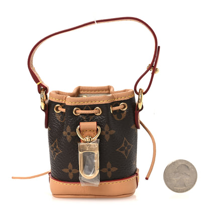 Louis Vuitton Monogram Micro Noe Bag Charm Key Ring 2 of 6