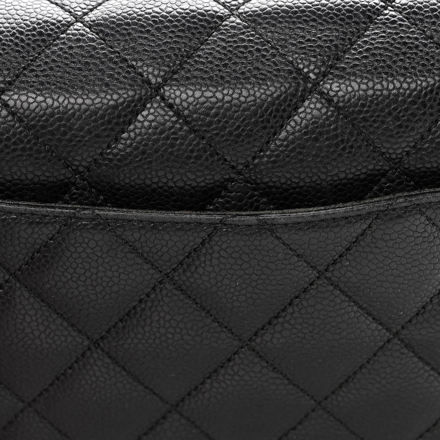 Caviar Quilted Medium Kelly Flap Bag Black