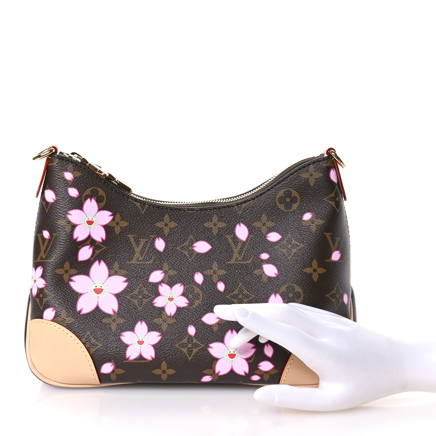 Louis Vuitton LV X TM Monogram Cherry Blossom Boulogne Sakura Brown 2 of 9