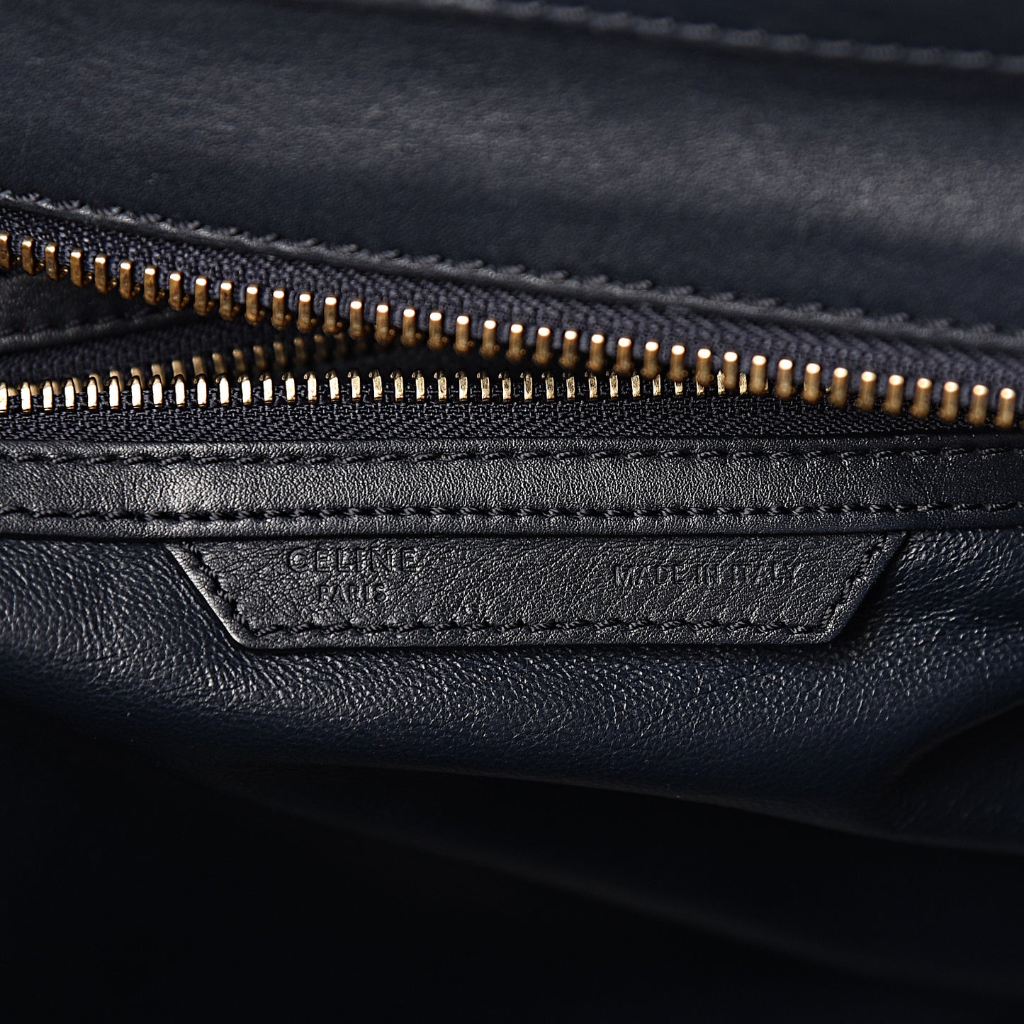 Smooth Calfskin Mini Luggage Navy Blue