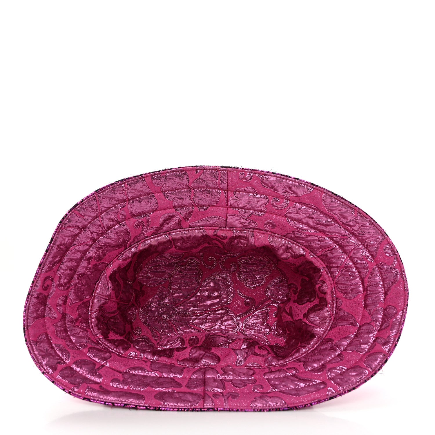 Gucci Canvas Lame GG Monogram Reversible Bucket Hat Fuxia Pink 7 of 14
